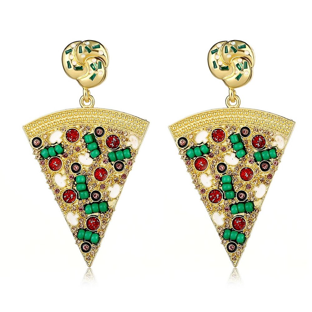 Baublebar pizza earrings dups NWOT